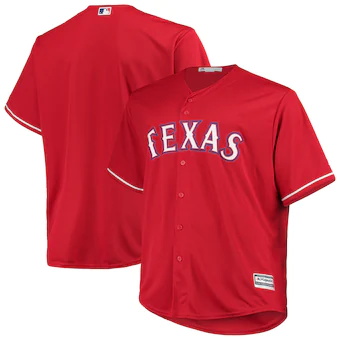 mens majestic red texas rangers alternate official cool bas